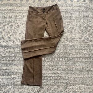 The Limited brown polyester pleated pant, size 4.